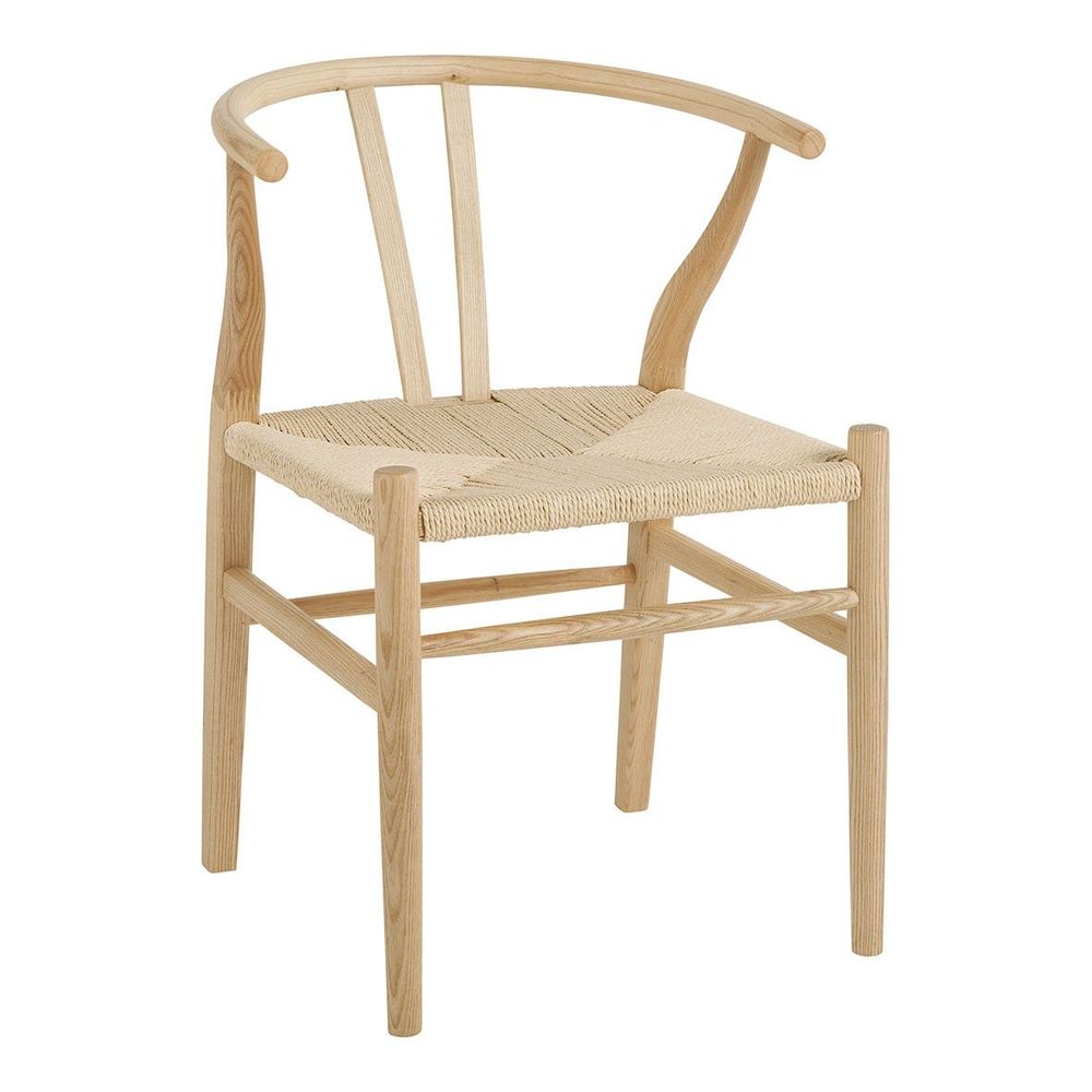 Chaises - Chaise NJORD - Bois blond - BLANC D'IVOIRE