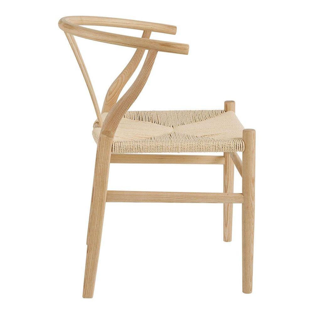Chaises - Chaise NJORD - Bois blond - BLANC D'IVOIRE