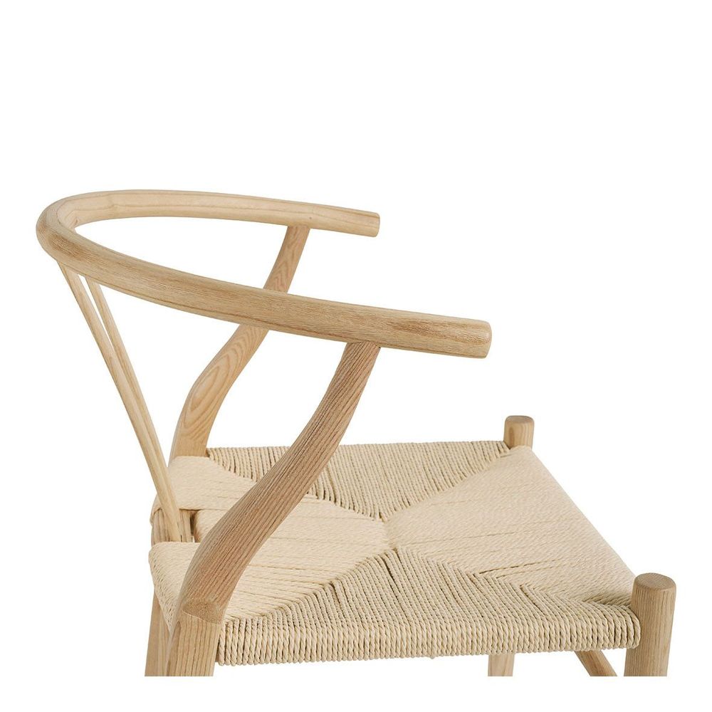 Chaises - Chaise NJORD - Bois blond - BLANC D'IVOIRE