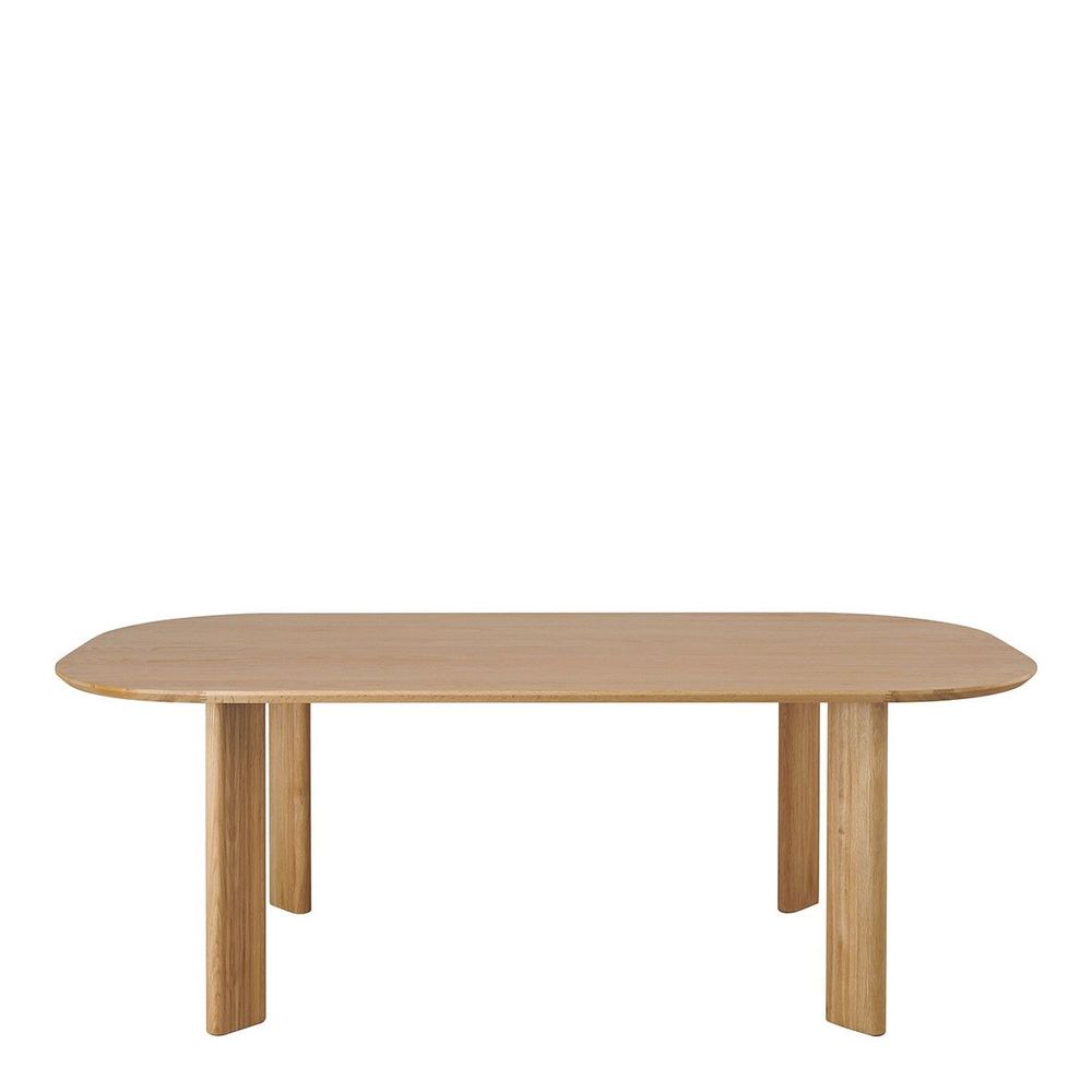 Other tables - SIMONA light oak table - 220 x 110 x 75 cm - BLANC D'IVOIRE
