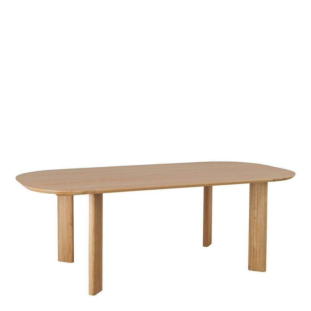 Other tables - SIMONA light oak table - 220 x 110 x 75 cm - BLANC D'IVOIRE