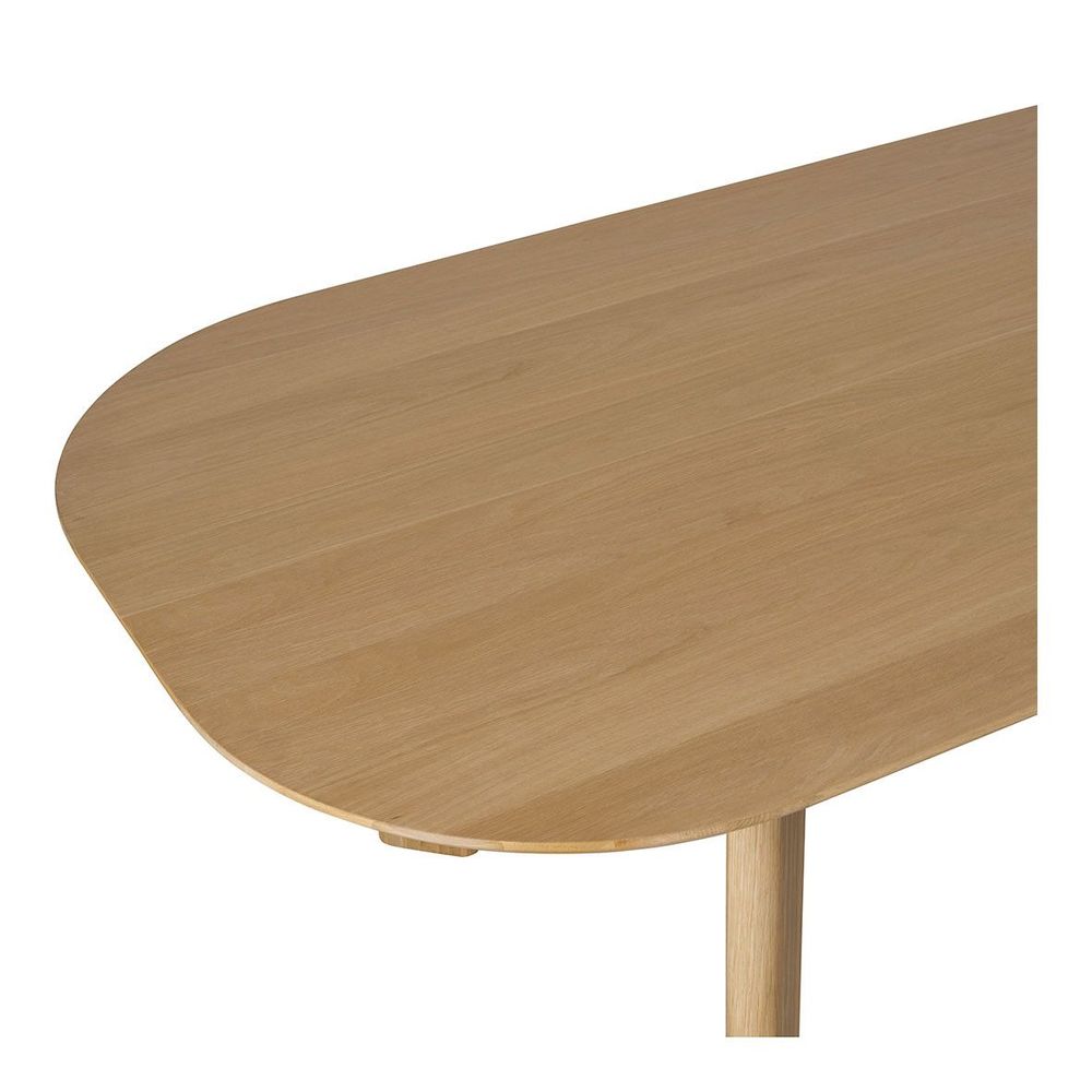 Other tables - SIMONA light oak table - 220 x 110 x 75 cm - BLANC D'IVOIRE