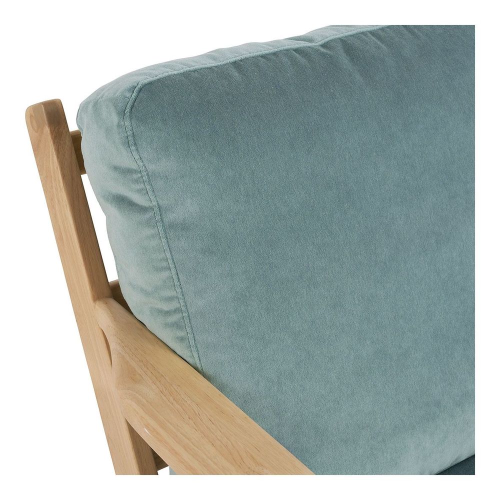 Armchairs - JULES armchair in velvet - Celadon blue - BLANC D'IVOIRE