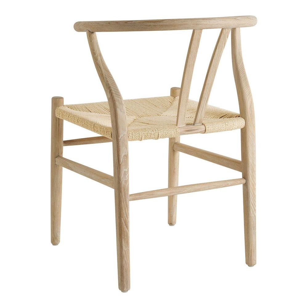 Chaises - Chaise NJORD - Frêne naturel blanchi - BLANC D'IVOIRE