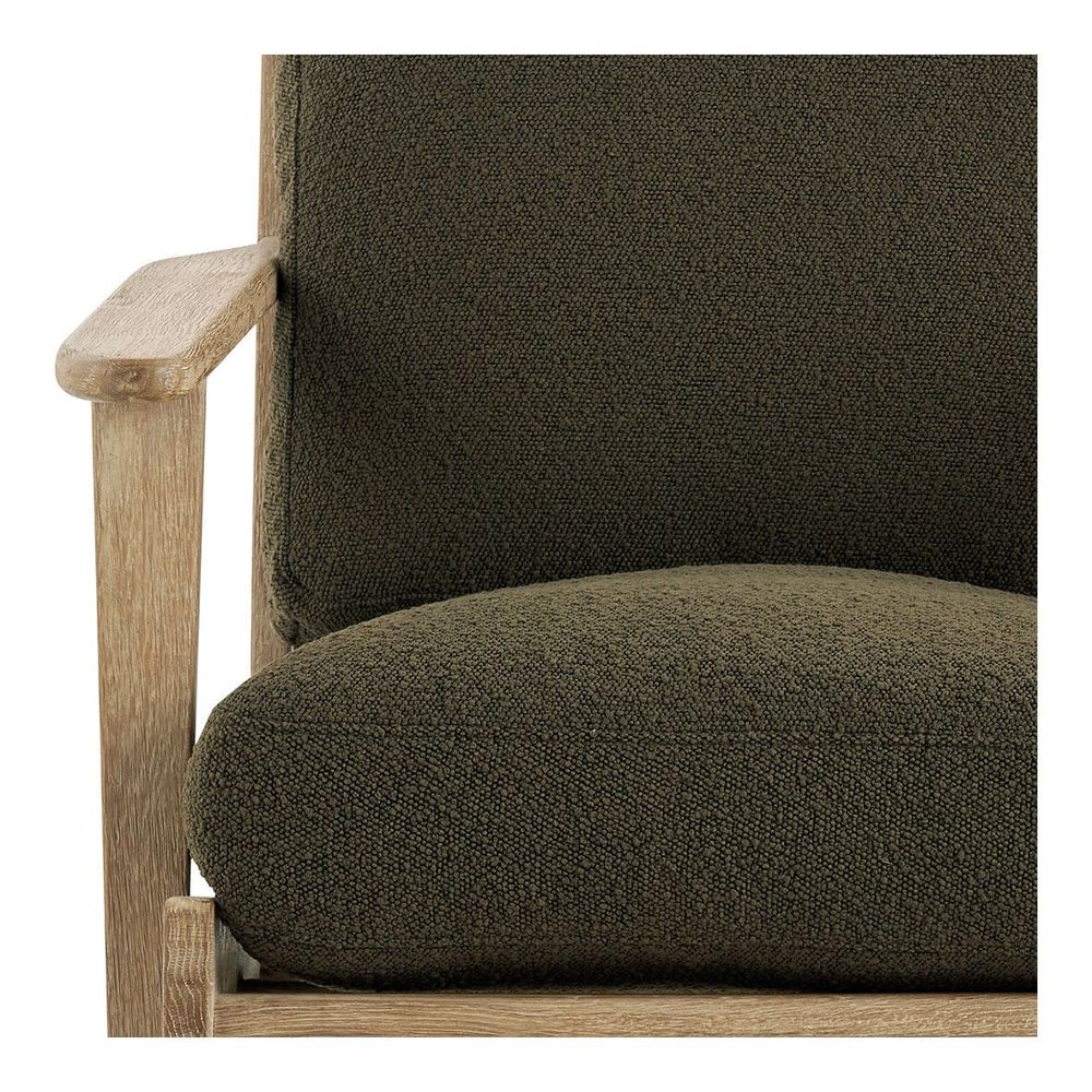 Fauteuils - Fauteuil JULES en bouclette - Kaki - BLANC D'IVOIRE