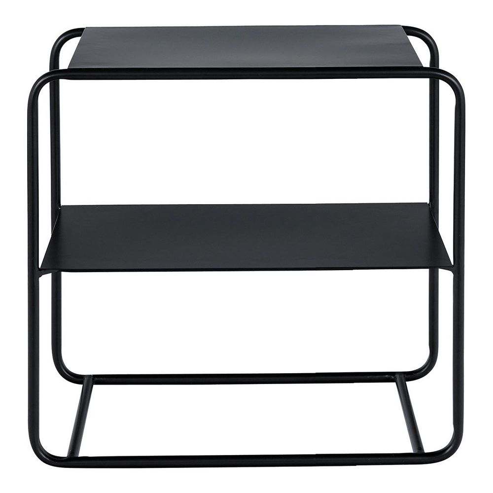 Sofas - ERNEST end table in black metal - BLANC D'IVOIRE