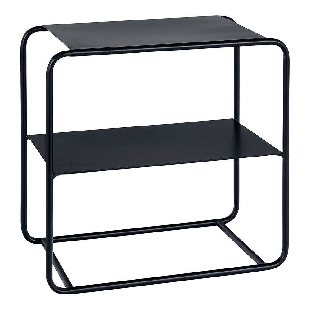 Sofas - ERNEST end table in black metal - BLANC D'IVOIRE