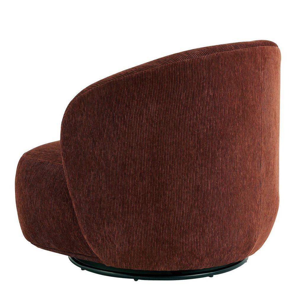 Armchairs - LISETTE armchair in corduroy - Brick red - BLANC D'IVOIRE
