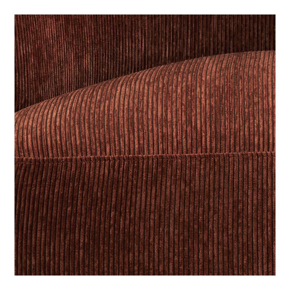 Armchairs - LISETTE armchair in corduroy - Brick red - BLANC D'IVOIRE