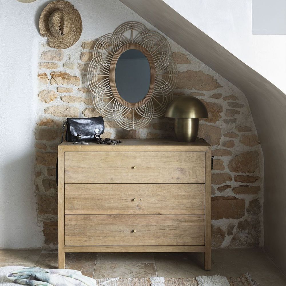 Commodes - Commode MARCELLE chêne clair - BLANC D'IVOIRE