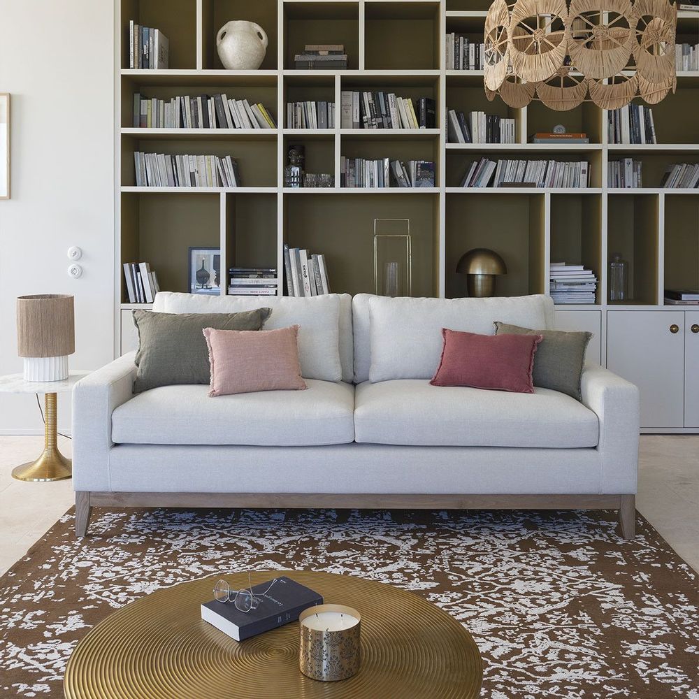 Sofas - LEONORE linen sofa - White - BLANC D'IVOIRE