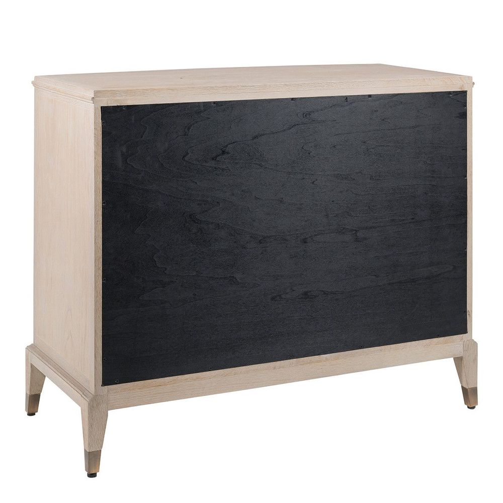 Chests of drawers - INES whitewashed chest of drawers - BLANC D'IVOIRE