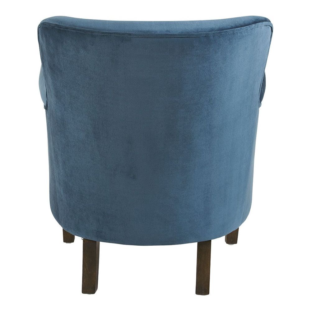 Fauteuils - Fauteuil CLAUDE bleu de minuit - BLANC D'IVOIRE