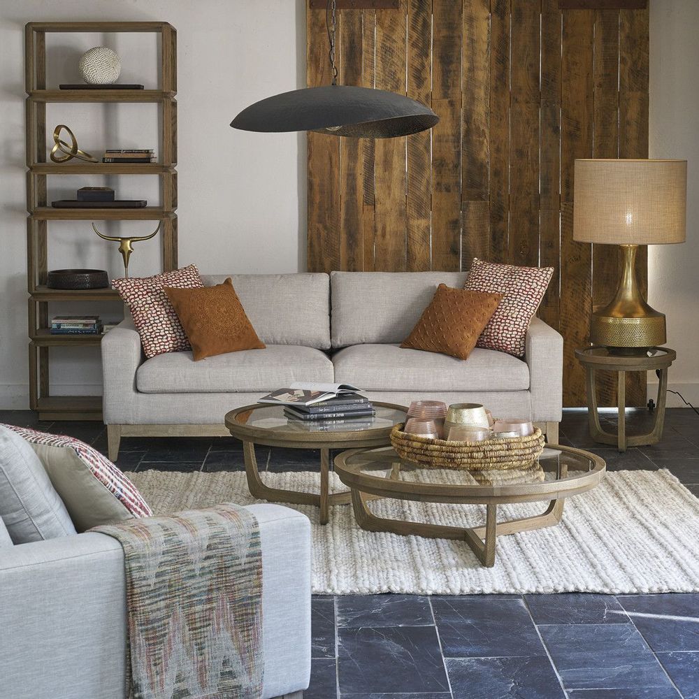 Coffee tables - MAXTON natural coffee table - Small model - BLANC D'IVOIRE