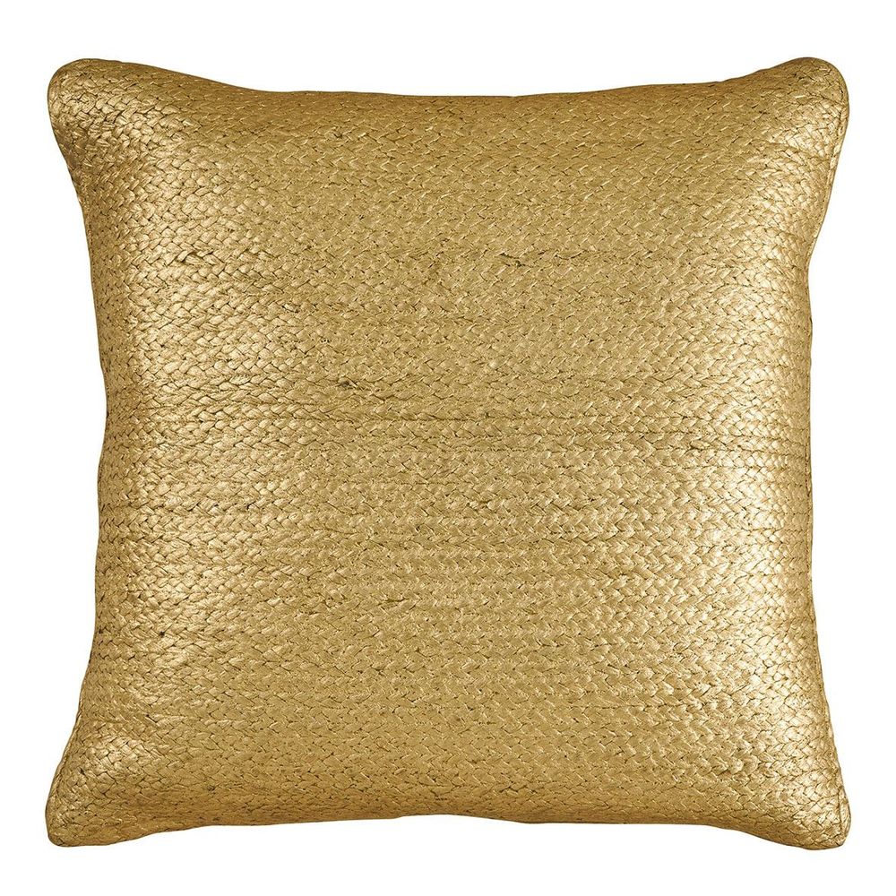 Cushions - APOLLO jute cushion - Gold - 60 x 60 cm - BLANC D'IVOIRE