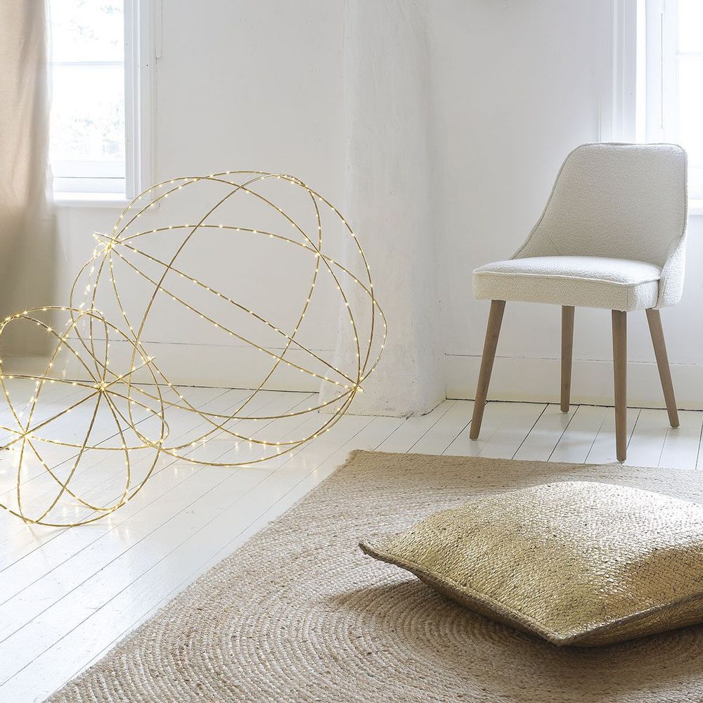 Cushions - APOLLO jute cushion - Gold - 60 x 60 cm - BLANC D'IVOIRE