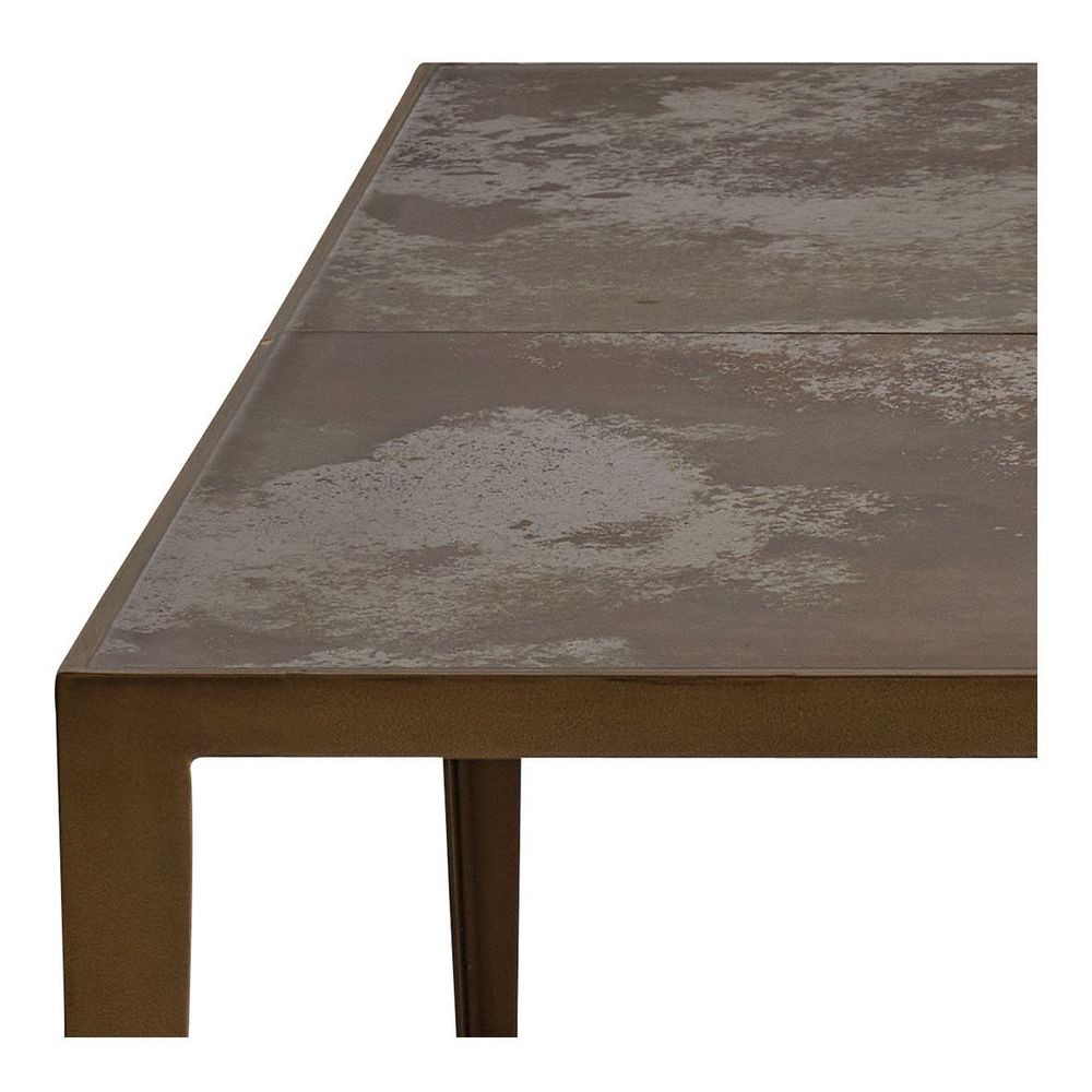 Coffee tables - GIULIA square coffee table with ceramic top and metal legs - 100 x 100 x 40 cm - BLANC D'IVOIRE