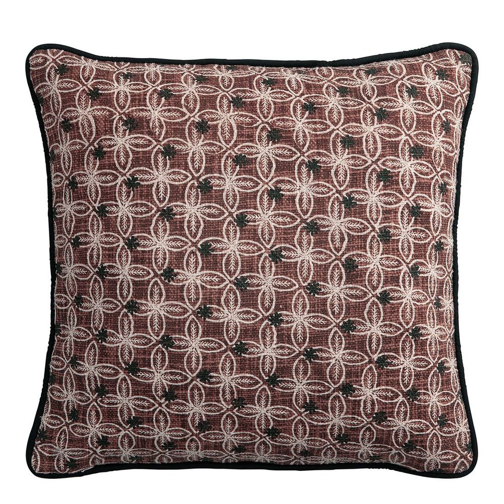 Coussins textile - Housse de coussin CHANDRA - Rose - 50 x 50 cm - BLANC D'IVOIRE