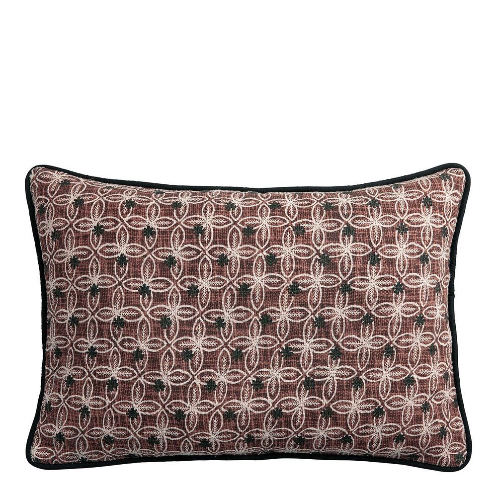 Fabric cushions - CHANDRA cushion cover - Pink - 60 x 40 cm - BLANC D'IVOIRE