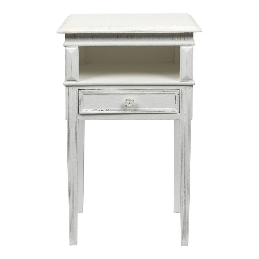 Night tables - ARNAUD bedside table antique white - BLANC D'IVOIRE