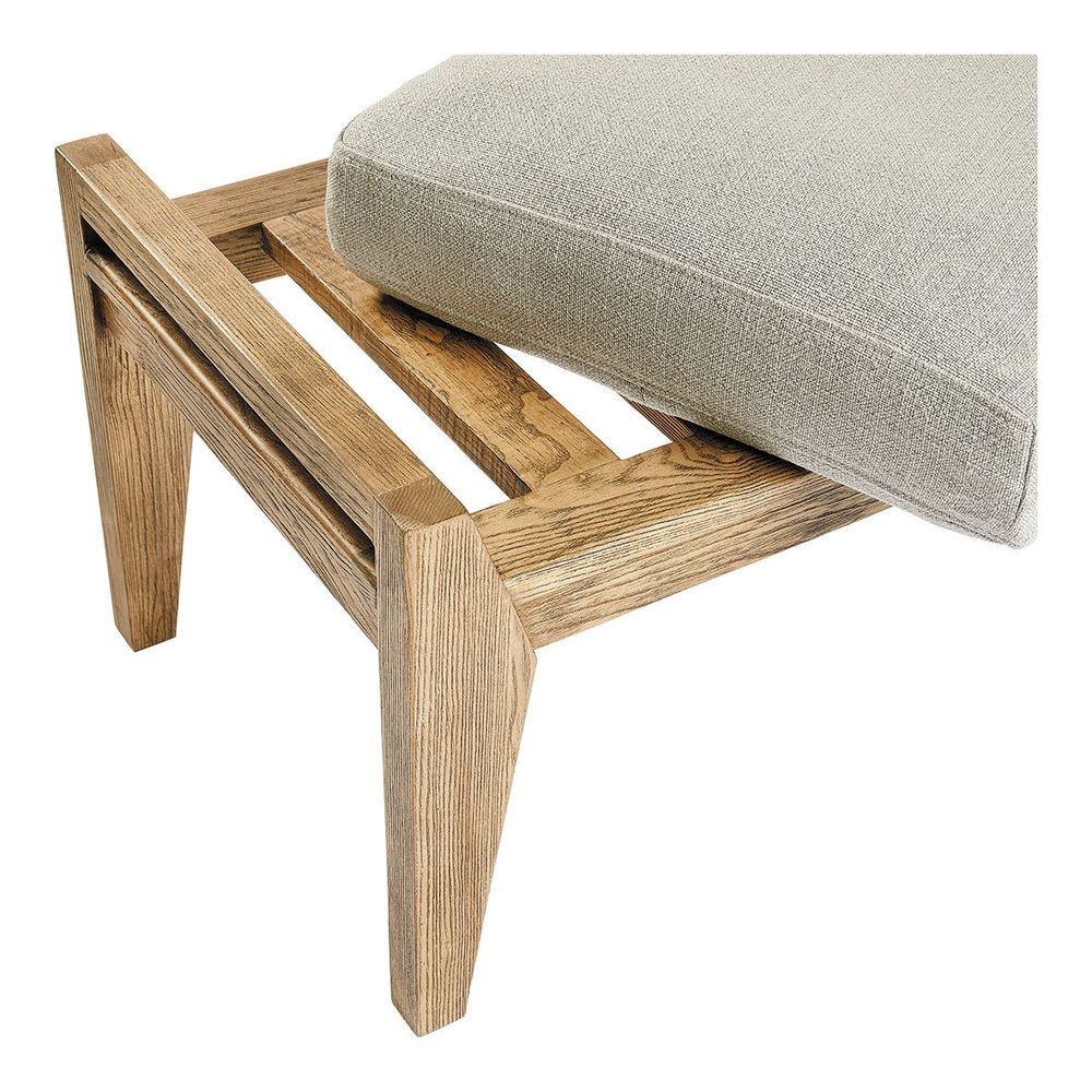 Bancs - Banc PAUL et matelas en lin mélangé beige - BLANC D'IVOIRE