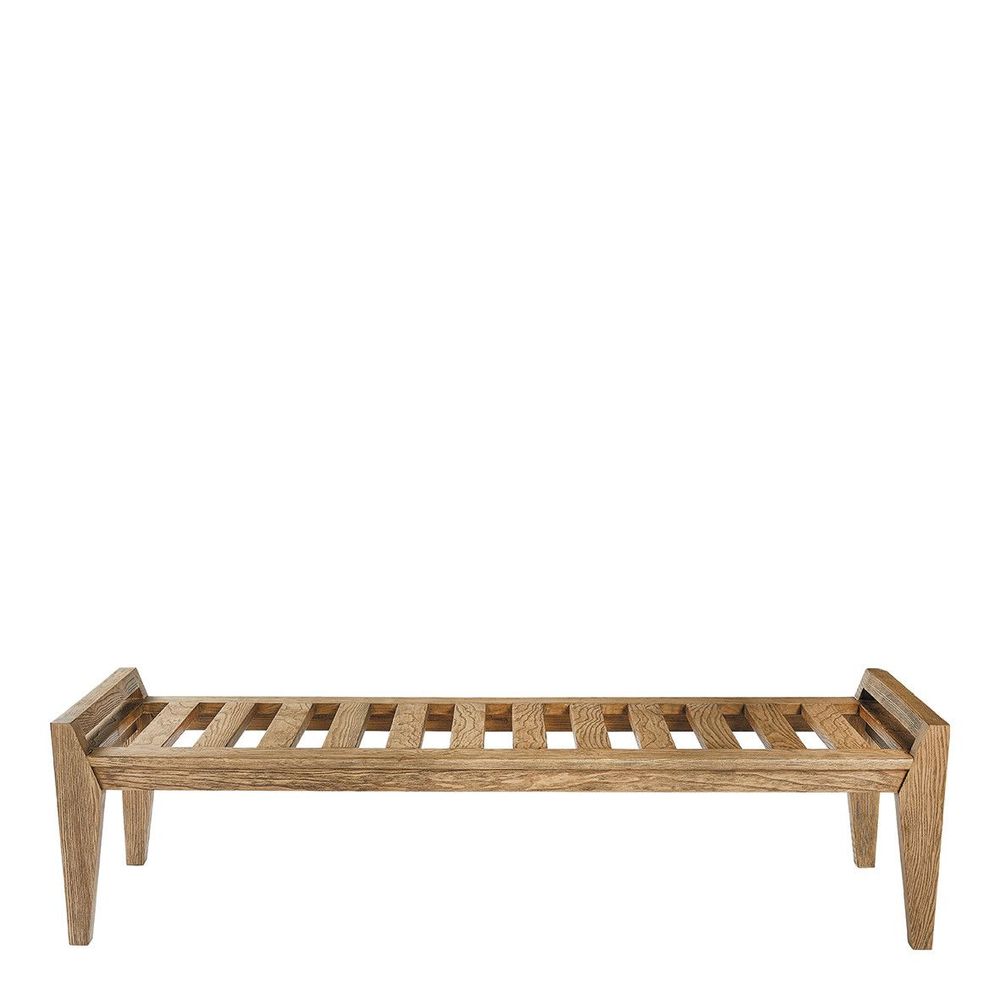 Bancs - Banc PAUL et matelas en lin mélangé beige - BLANC D'IVOIRE