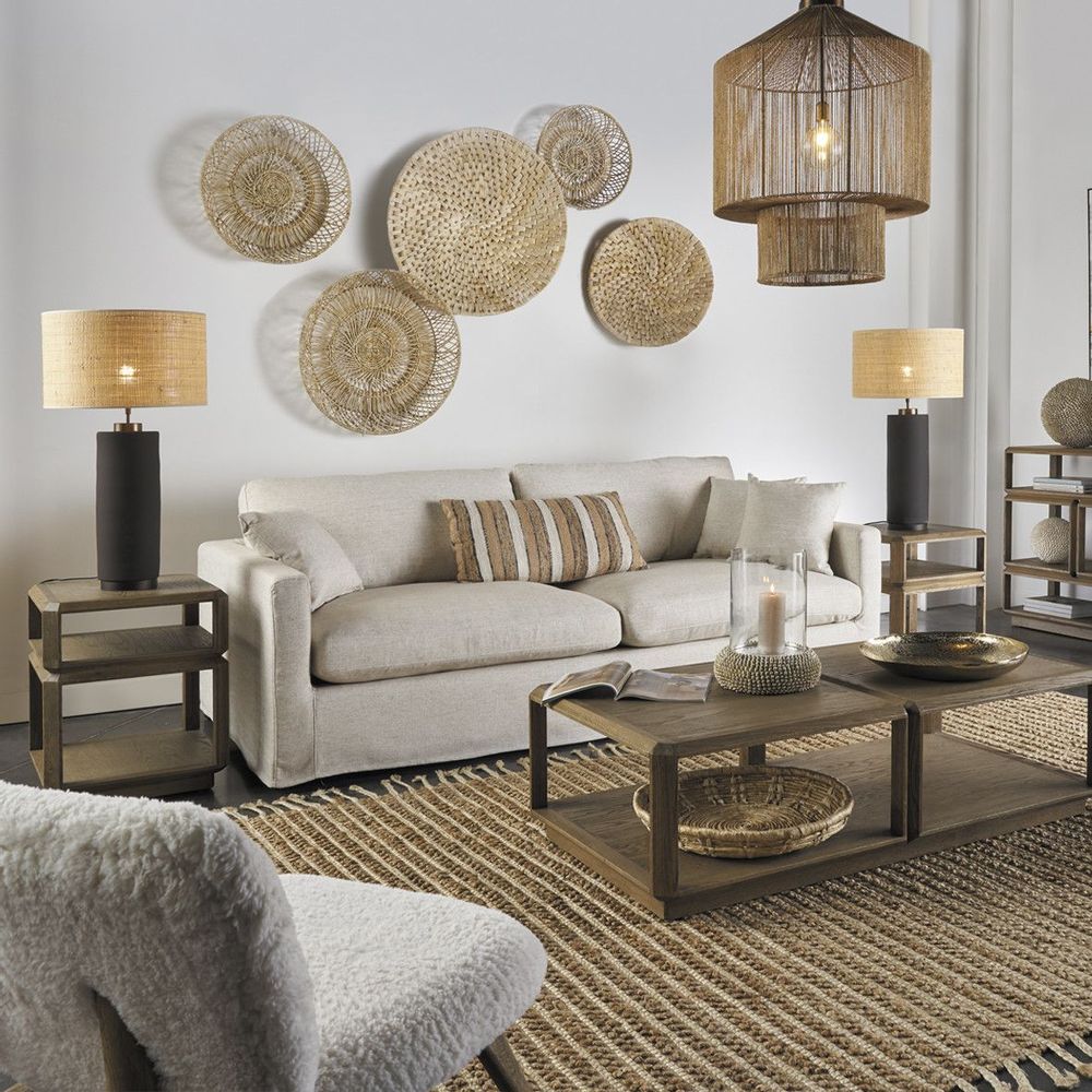 Sofas - MATEO end table - BLANC D'IVOIRE