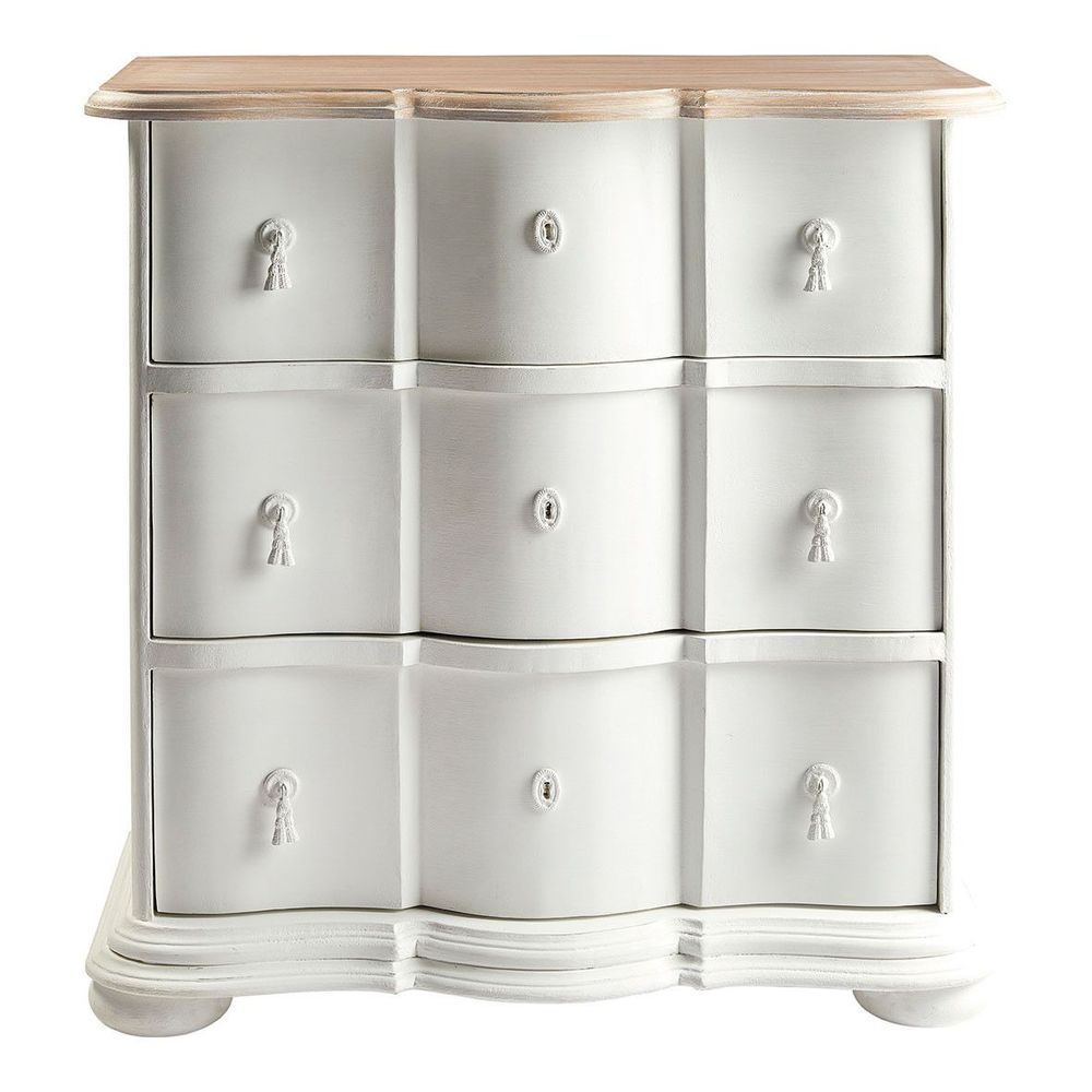Chests of drawers - CARLOTTA white chest of drawers - Small model - BLANC D'IVOIRE