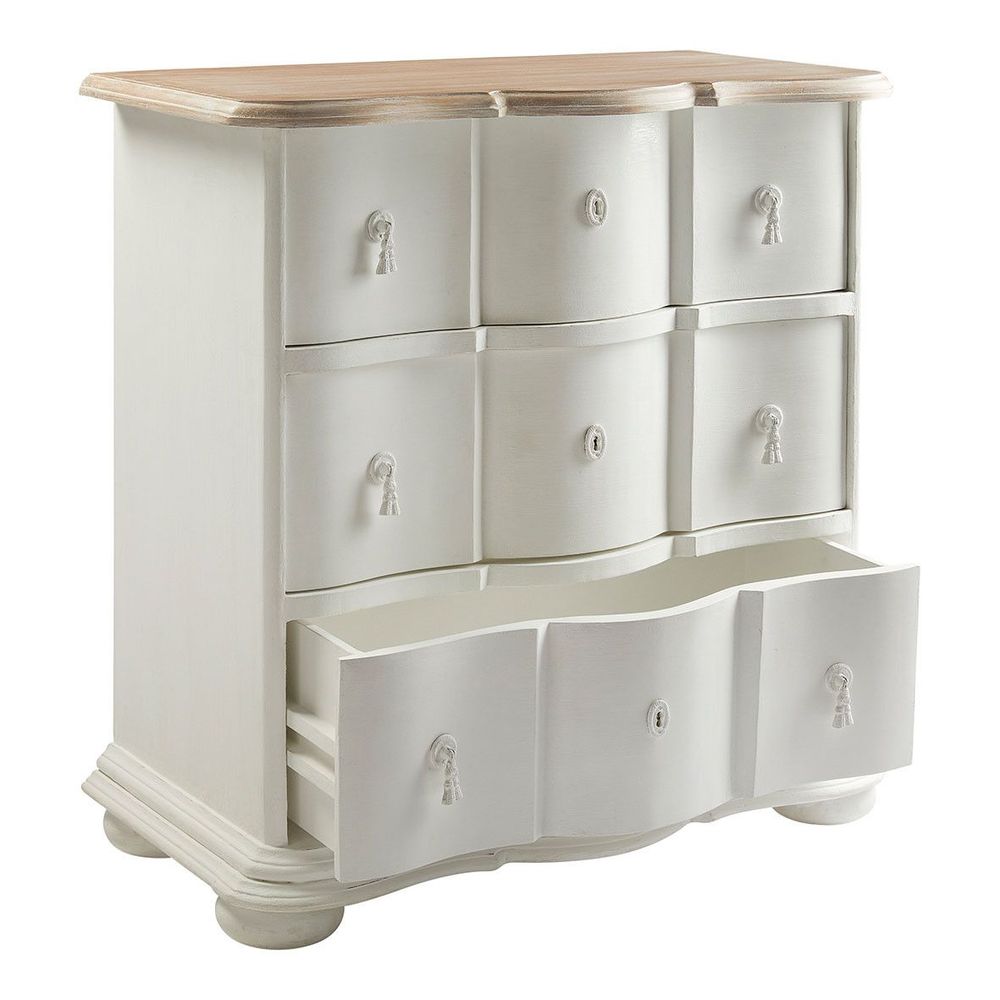 Chests of drawers - CARLOTTA white chest of drawers - Small model - BLANC D'IVOIRE