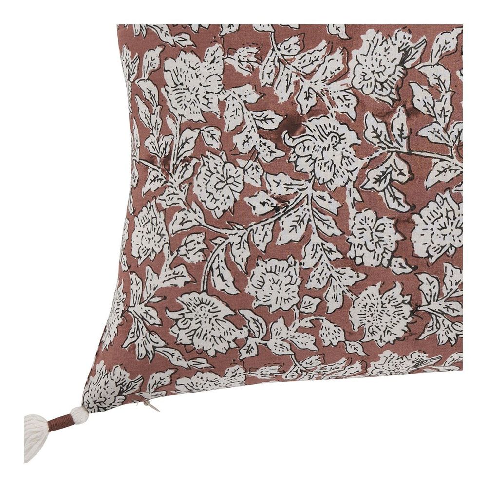 Fabric cushions - EDEN cotton cushion cover - Terracotta - 30 x 40 cm - BLANC D'IVOIRE