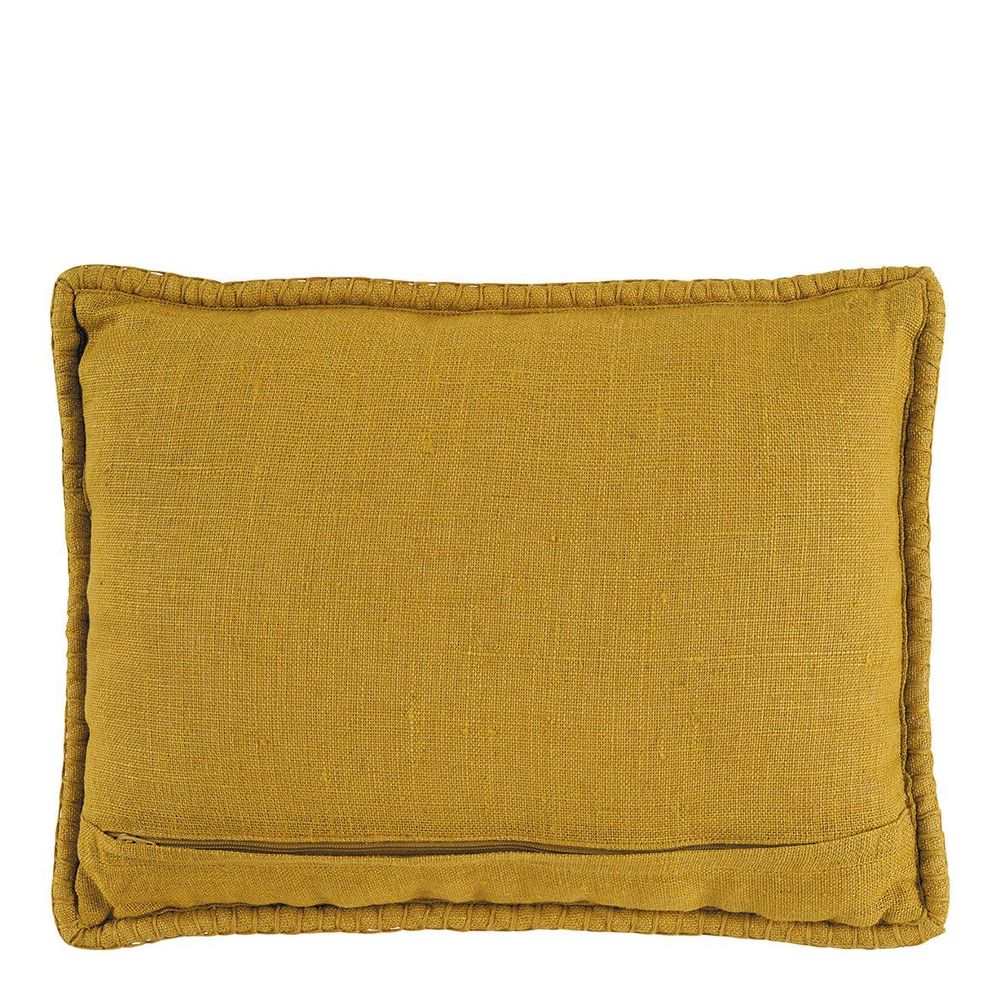 Cushions - LOUISE linen cushion - Saffron - BLANC D'IVOIRE