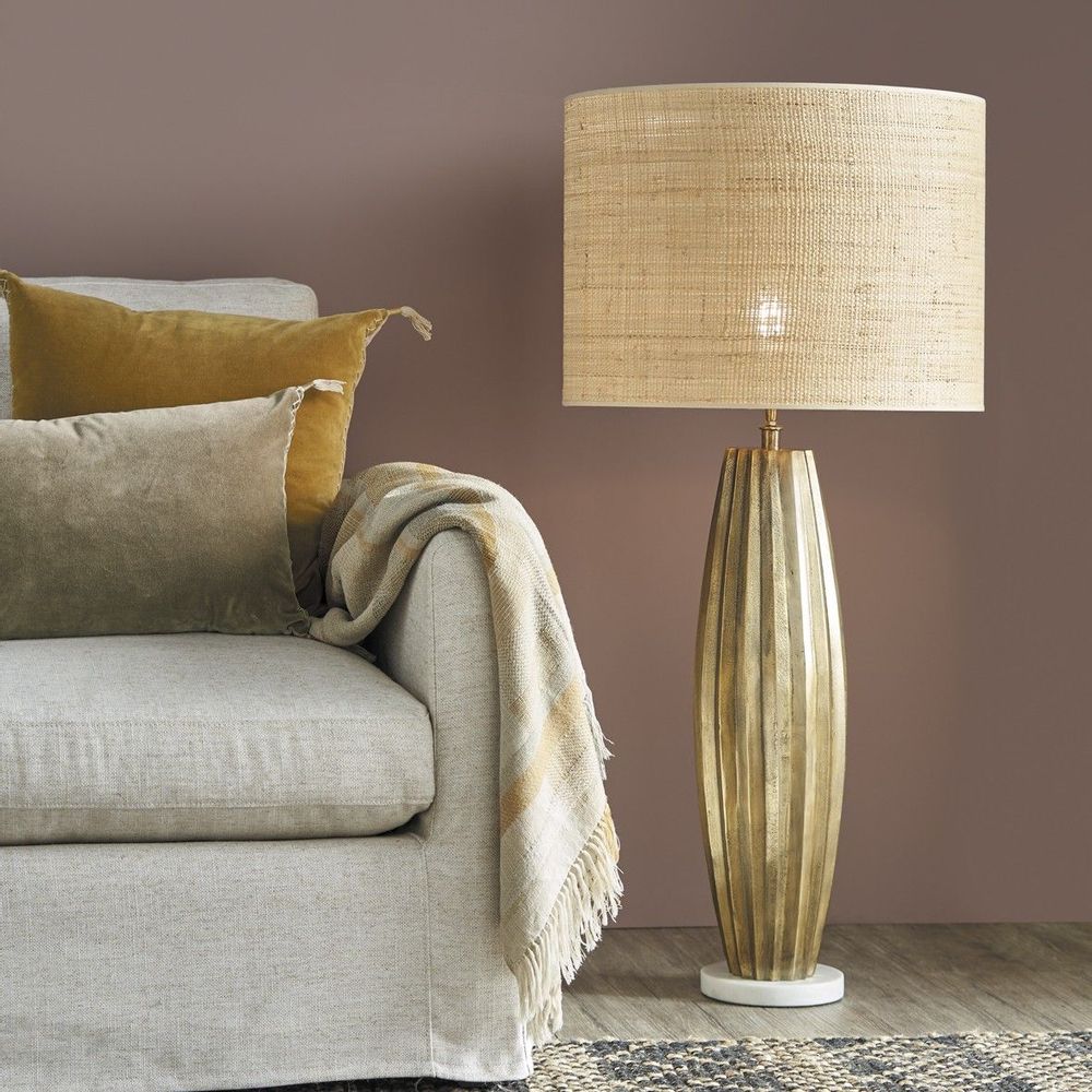 Coussins textile - Housse de coussin MATTEO en velours de coton et lin - Taupe - 60 x 40 cm - BLANC D'IVOIRE