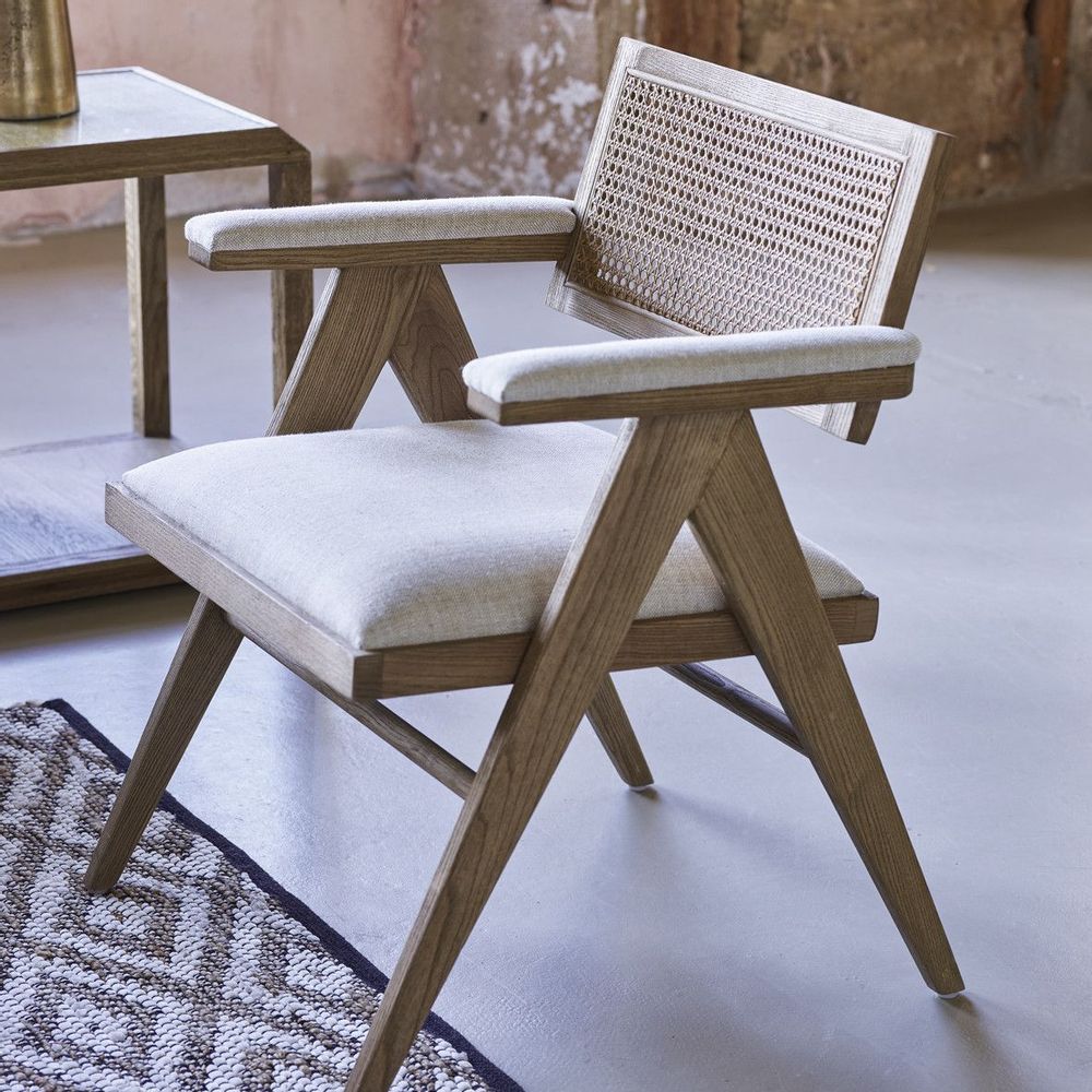 Chaises - Fauteuil COLBY haut écru - BLANC D'IVOIRE