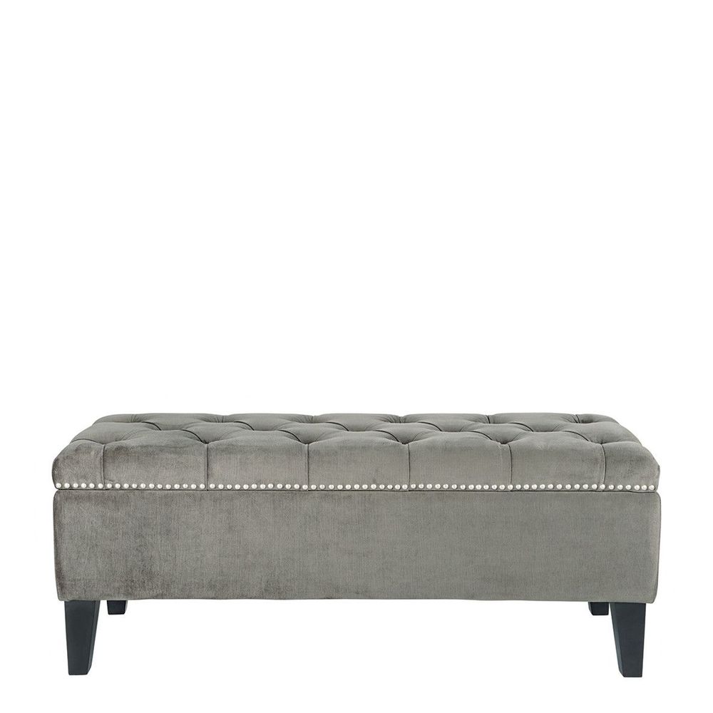 Bancs - Banc coffre ARTHUR gris foncé - BLANC D'IVOIRE