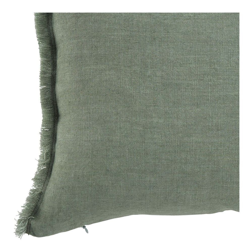 Fabric cushions - CHLOÉ cushion cover in washed linen - Celadon - 30 x 40 cm - BLANC D'IVOIRE