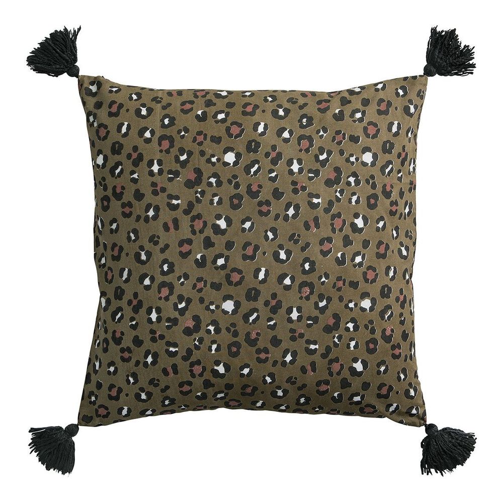 Coussins textile - Housse de coussin BAGHEERA - Bronze - 50 x 50 cm - BLANC D'IVOIRE