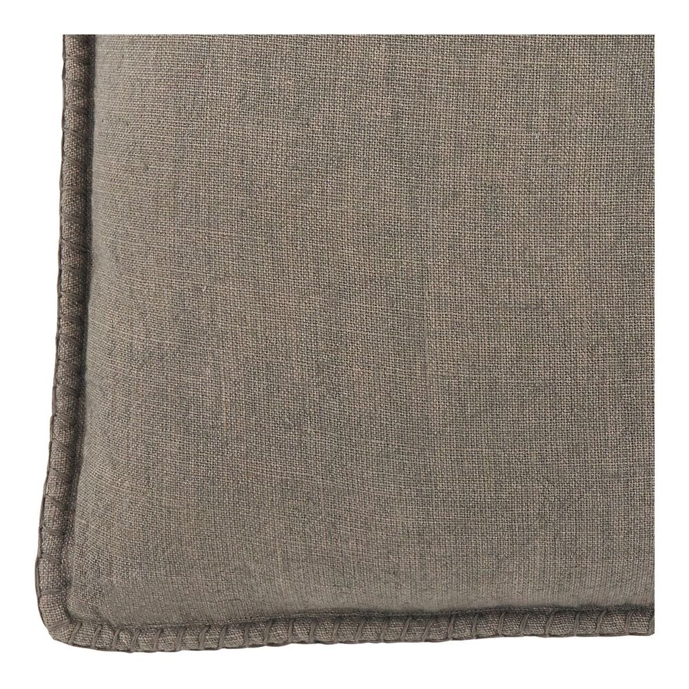 Coussins - Coussin LOUISE lin - Gris - BLANC D'IVOIRE
