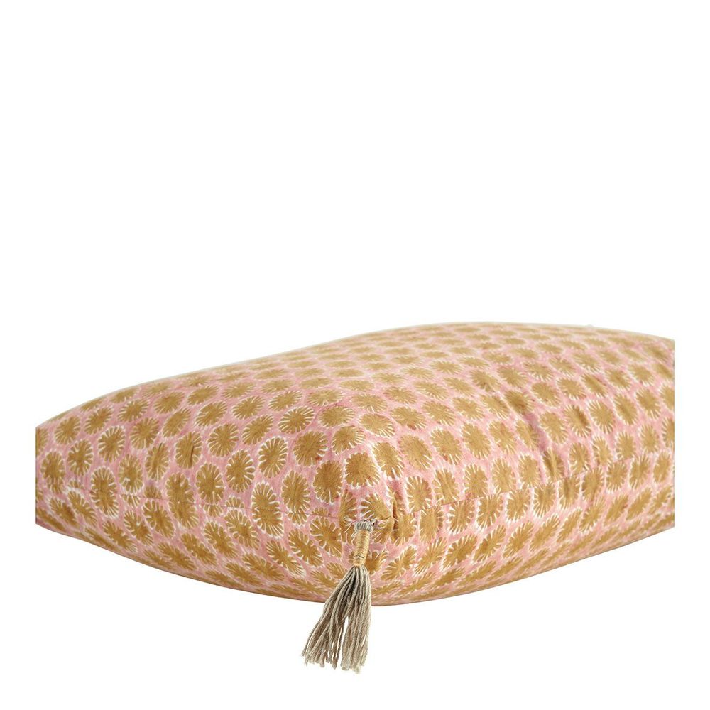 Coussins textile - Housse de coussin TOKYO en coton - Rose - 60 x 40 cm - BLANC D'IVOIRE