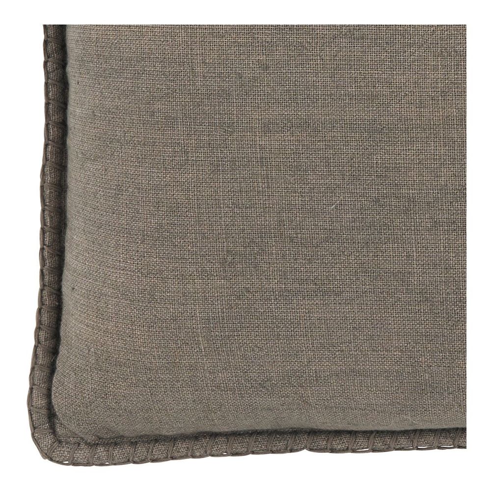 Cushions - LOUISE linen cushion - Gray - BLANC D'IVOIRE