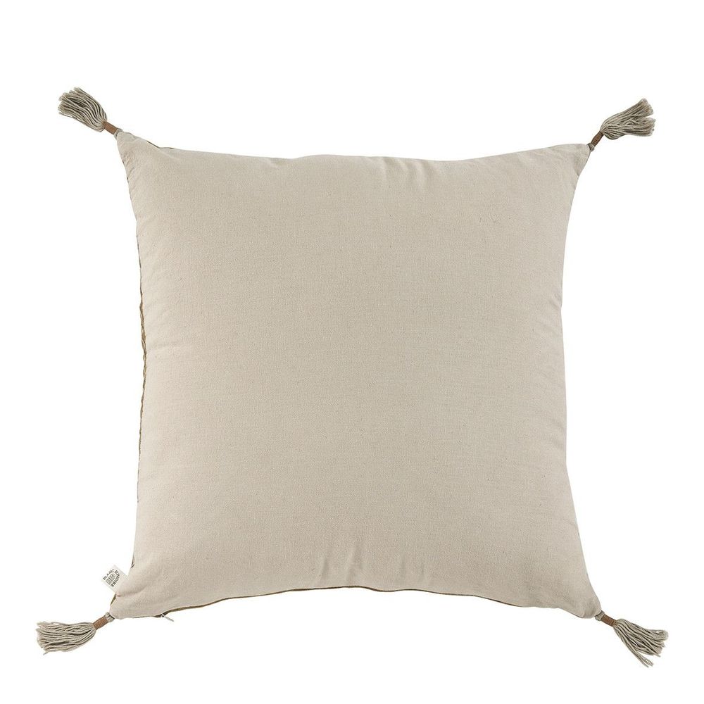 Coussins - Coussin MATTEO velours et lin - Bronze - BLANC D'IVOIRE