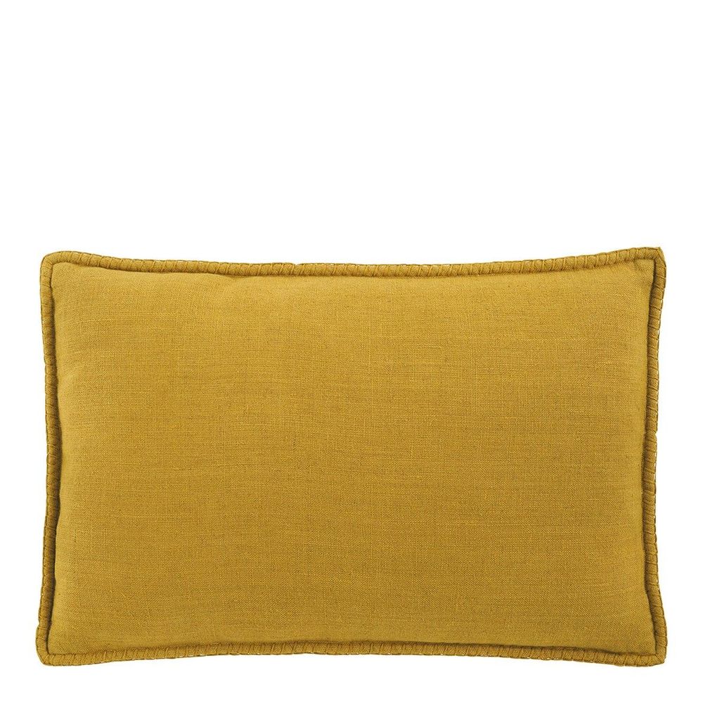 Coussins - Coussin LOUISE lin - Safran - BLANC D'IVOIRE
