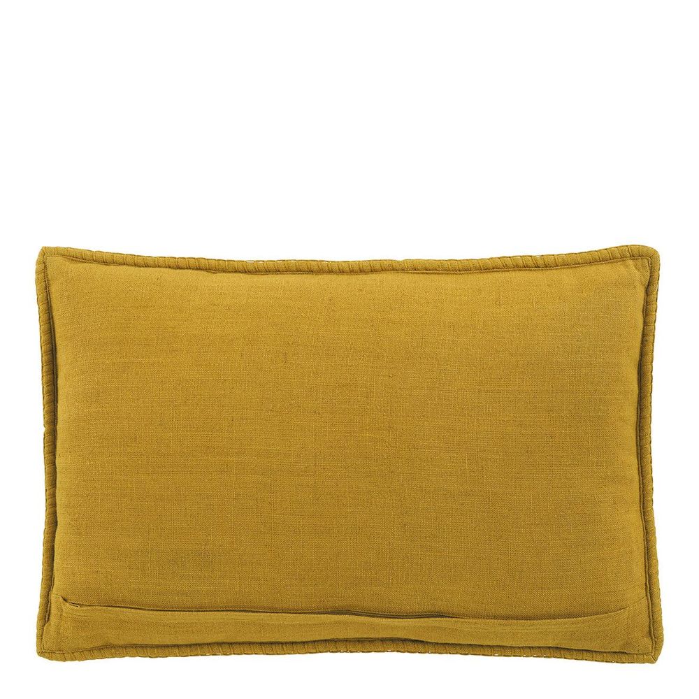Coussins - Coussin LOUISE lin - Safran - BLANC D'IVOIRE