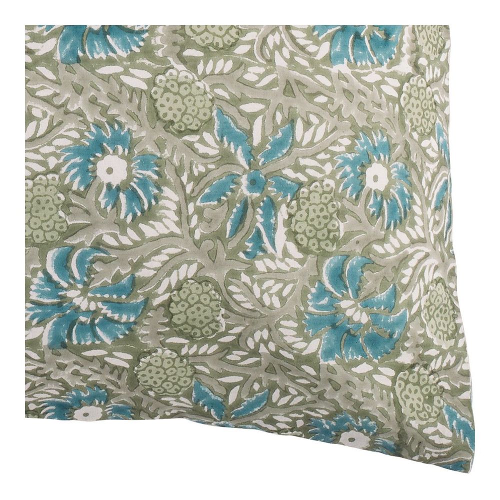 Coussins textile - Housse de coussin JUNGLE coton - Mousse - BLANC D'IVOIRE