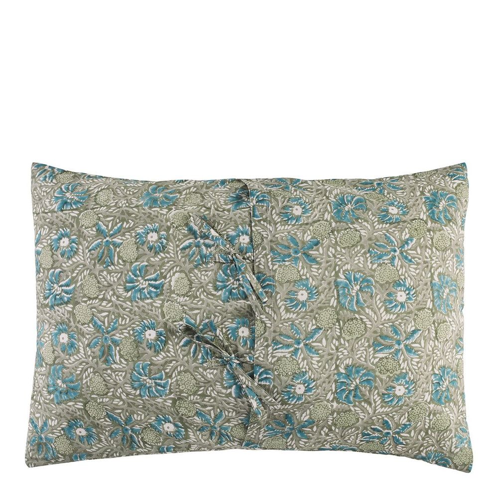 Coussins textile - Housse de coussin JUNGLE coton - Mousse - BLANC D'IVOIRE