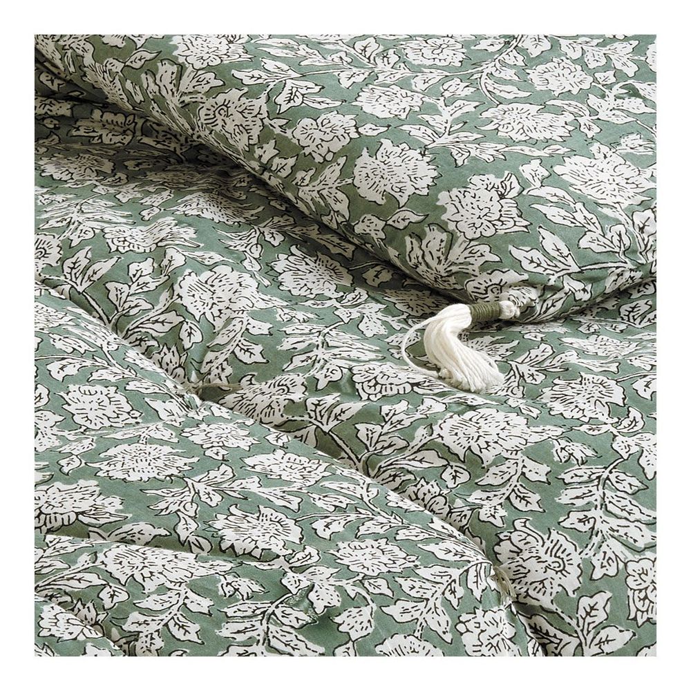 Canapés - Futon EDEN en coton - Céladon - 180 x 80 cm - BLANC D'IVOIRE