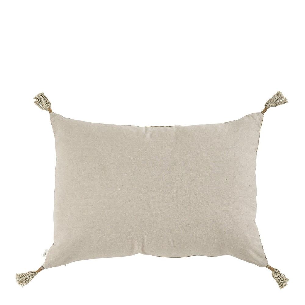 Fabric cushions - MATTEO cushion cover in cotton and linen velvet - Bronze - 60 x 40 cm - BLANC D'IVOIRE