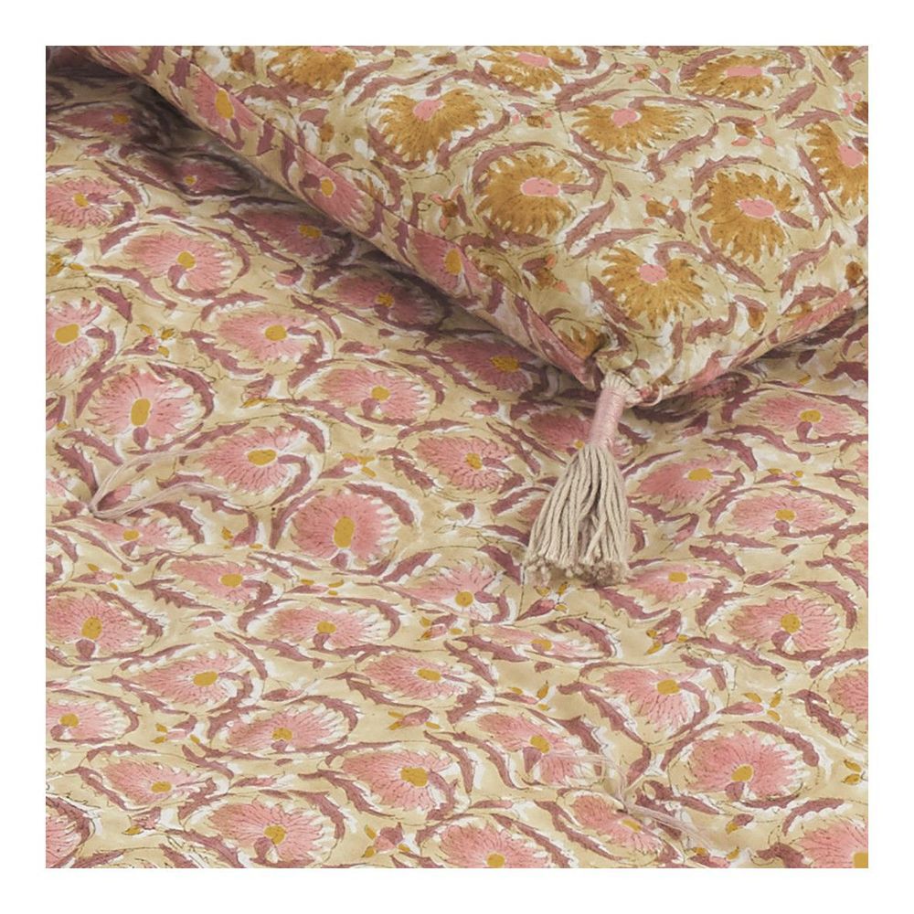 Sofas - FLORA cotton futon - Pink - BLANC D'IVOIRE