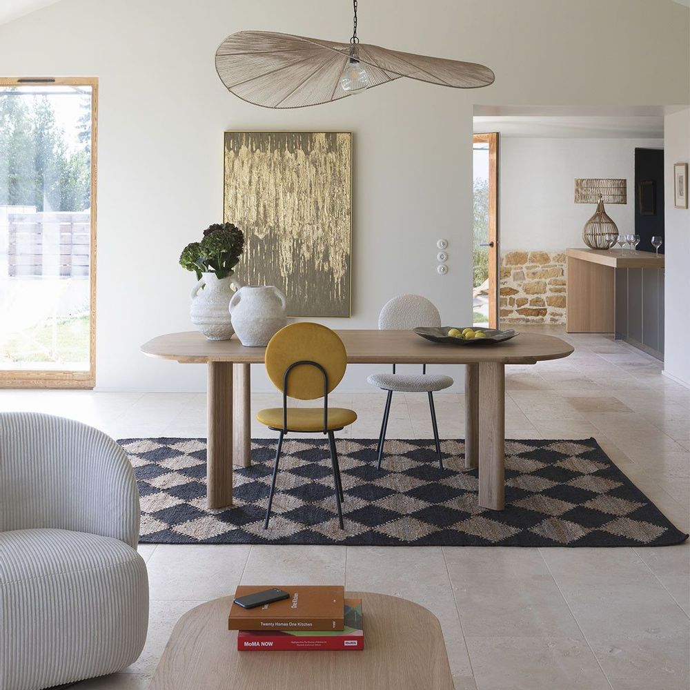 Hanging lights - ALBA jute pendant light - ø 120 cm - BLANC D'IVOIRE