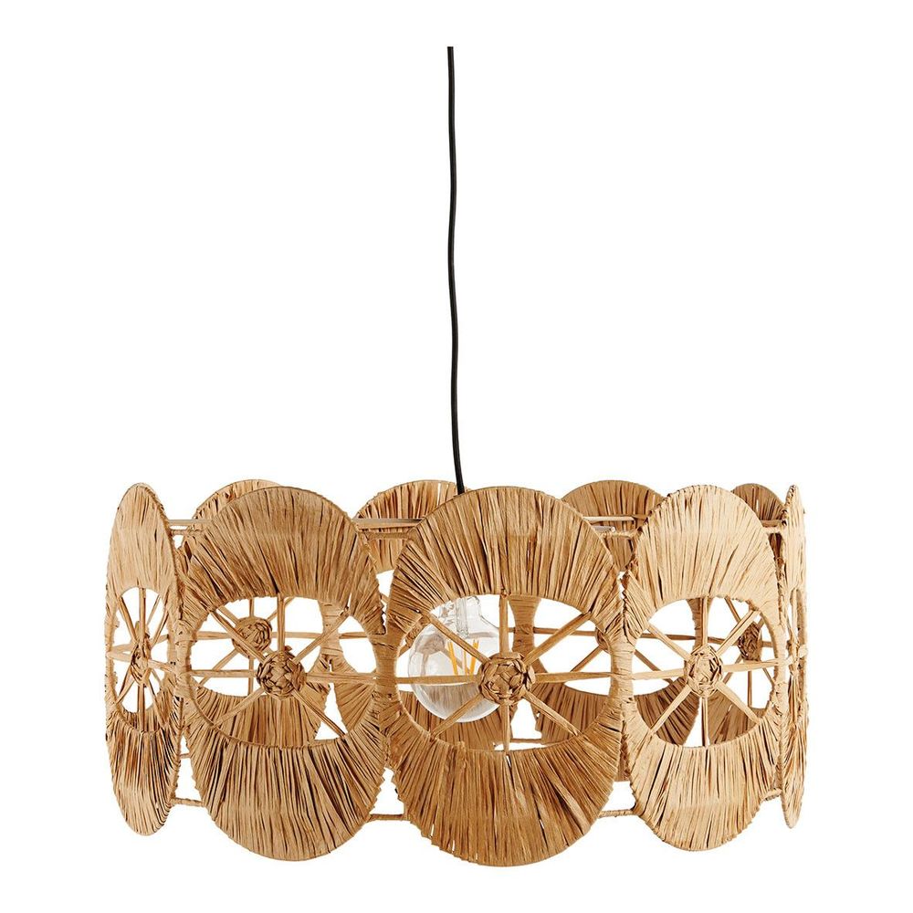 Suspensions - Suspension BAILA en raphia - ø 60 cm - BLANC D'IVOIRE