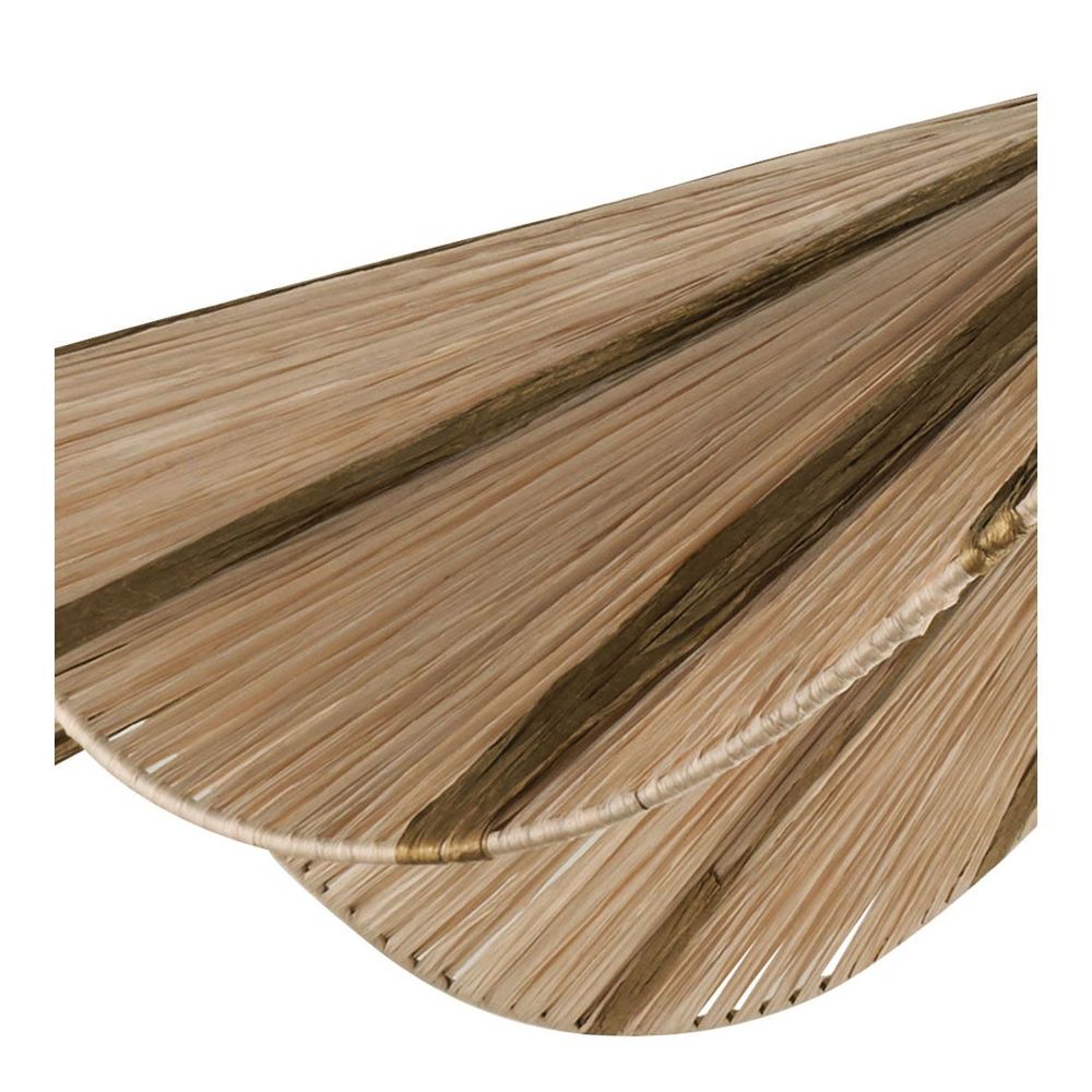 Suspensions - Suspension AIDA en raphia - Doré et naturel - ø 110 x 21 cm - BLANC D'IVOIRE
